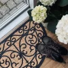VIAMAJA Dørmåtte<Dørmåtte - Natur halvmåne ORNAMENT