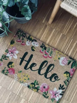 VIAMAJA Dørmåtte<Dørmåtte Hello Flora
