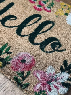 VIAMAJA Dørmåtte<Dørmåtte Hello Flora