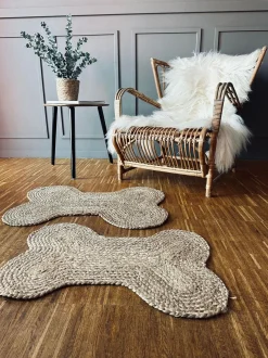 VIAMAJA Dørmåtte|Hund<Dørmåtte i jute - Kødben 40x60cm