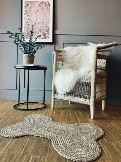VIAMAJA Dørmåtte|Hund<Dørmåtte i jute - Kødben 50x70cm