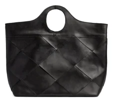 VIAMAJA Skuldertasker|Shoppere<Eksklusiv håndflettet shopper - Black