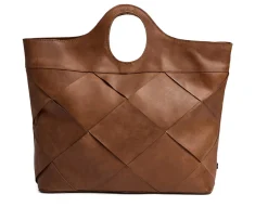 VIAMAJA Shoppere<Eksklusiv håndflettet shopper - Soft cognac