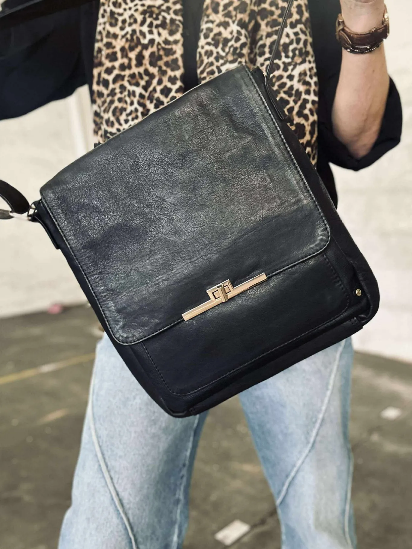 VIAMAJA Cross Body|Læder Tasker<Elegant skuldertaske - Kalveskind