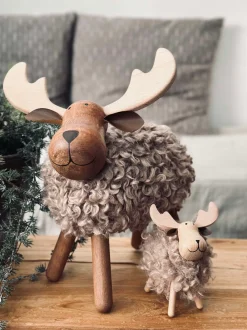 VIAMAJA Pynte Genstande|Jul<Elg Beige - X-Large