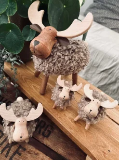 VIAMAJA Pynte Genstande|Jul<Elg Beige - X-Large