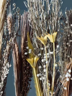 VIAMAJA Blomster<Evighedsbuket med vase - Mix farver 57cm