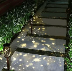 VIAMAJA Udendørs Led|Led Solceller<Fakkel med solceller – 2 stk STARS & MOON