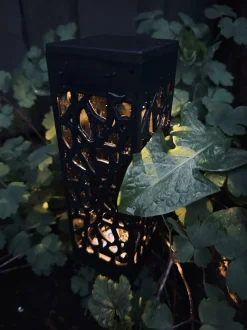 VIAMAJA Udendørs Led|Led Solceller<Fakkel med solceller – Black square