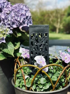 VIAMAJA Udendørs Led|Led Solceller<Fakkel med solceller – Black square
