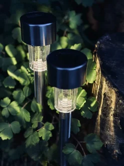 VIAMAJA Udendørs Led|Led Solceller<Fakkel med solceller – Mini steel
