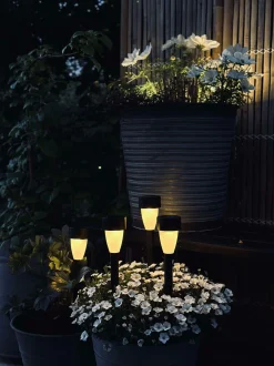 VIAMAJA Udendørs Led|Led Solceller<Fakkel med solceller – Sæt med 4 stk.