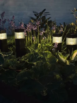 VIAMAJA Udendørs Led|Led Solceller<Fakkel med solceller – Sæt med 4 stk