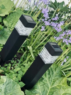 VIAMAJA Udendørs Led|Led Solceller<Fakkel med solceller – Sæt med 4 stk