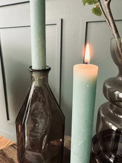 VIAMAJA Lys Og Led|Stearinlys<Flaskelys 25 cm - 2 stk Rustik Mint