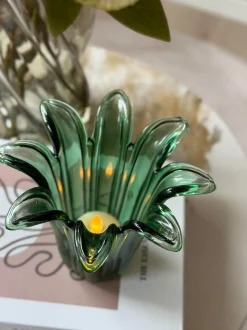 VIAMAJA Lysestager<Flower lysestage - Grøn
