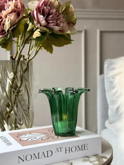 VIAMAJA Lysestager<Flower lysestage - Grøn