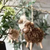 VIAMAJA Pynte Genstande|Påske<Får Fluffy Amber/Brun 8cm