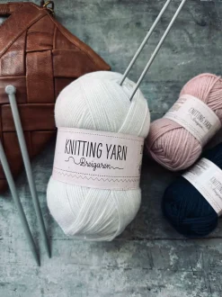 VIAMAJA Strik Og Hækling<Garn Akryl 200 gram - Hvid
