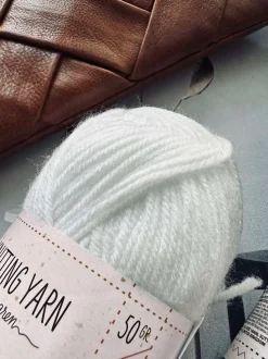 VIAMAJA Strik Og Hækling<Garn Polyester 50 gram - Hvid