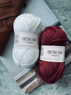 VIAMAJA Strik Og Hækling<Garn Polyester 50 gram - Hvid