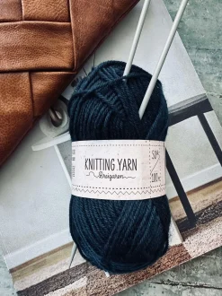 VIAMAJA Strik Og Hækling<Garn Polyester 50 gram - Navy