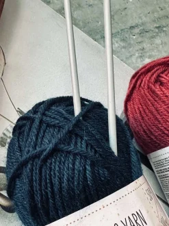 VIAMAJA Strik Og Hækling<Garn Polyester 50 gram - Navy