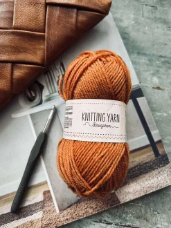 VIAMAJA Strik Og Hækling<Garn Polyester 50 gram - Orange