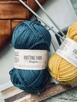 VIAMAJA Strik Og Hækling<Garn Polyester 50 gram - Petrol blå
