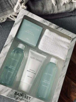 VIAMAJA Badeaccessories|Gavesæt<Gavesæt Green eucalyptus - Sæt af 5 stk.