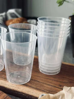 VIAMAJA Krus, Kopper Og Glas|Camping Og Picnic<Genanvendelige ølglas 25 cl - 6stk.