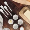 VIAMAJA Porcelæn Og Stentøj|Bestik Og Køkkenredskaber<Æggebæger i porcelæn - 4 stk med skeer