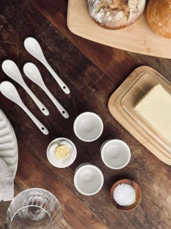 VIAMAJA Porcelæn Og Stentøj|Bestik Og Køkkenredskaber<Æggebæger i porcelæn - 4 stk med skeer