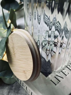 VIAMAJA Kander Og Karafler<Glas kande med bambus låg