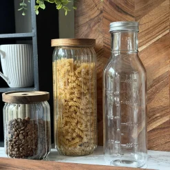 VIAMAJA Kander Og Karafler|Alt Til Bagning<Glasflaske med Måleenheder - 1000 ml
