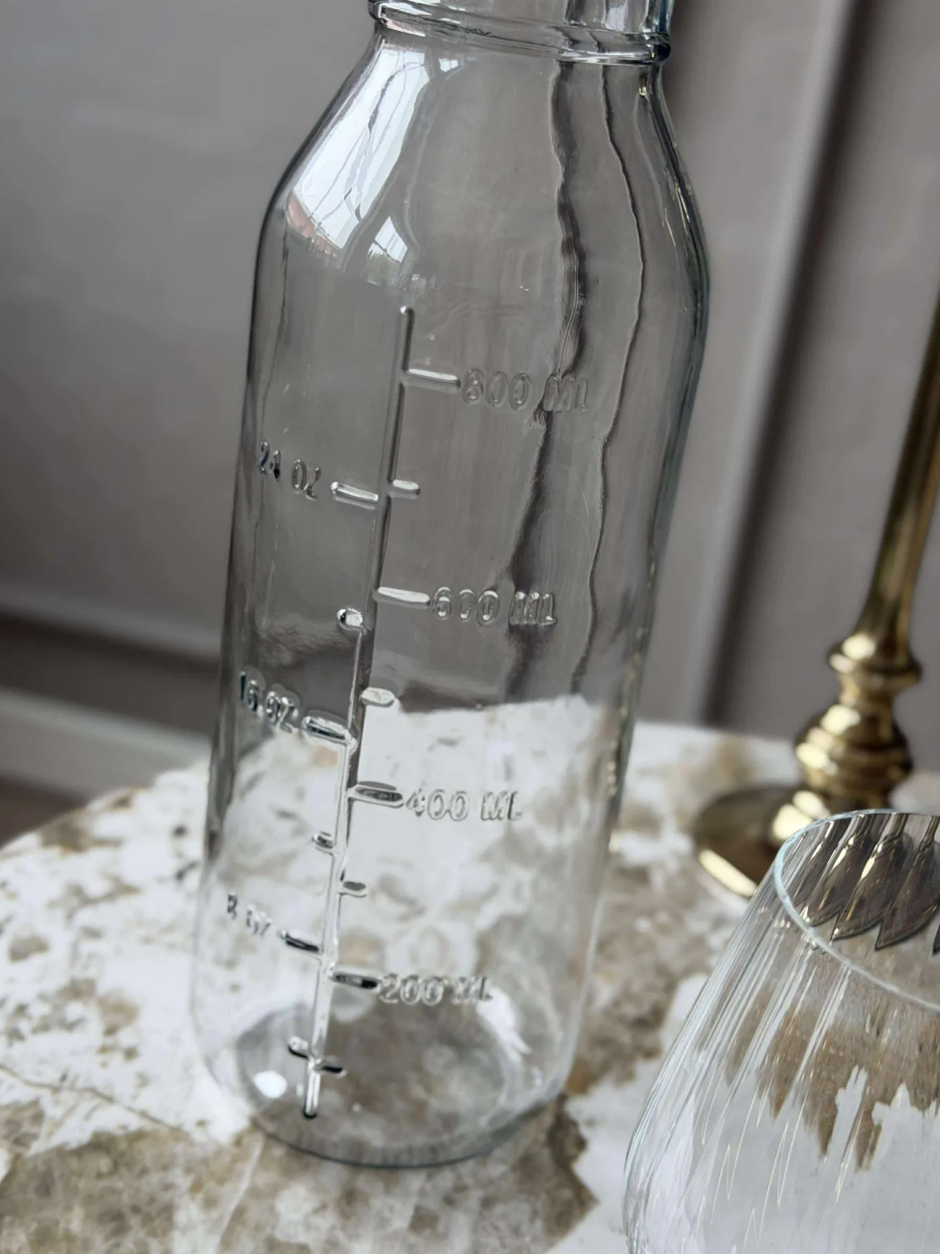 VIAMAJA Kander Og Karafler|Alt Til Bagning<Glasflaske med Måleenheder - 1000 ml