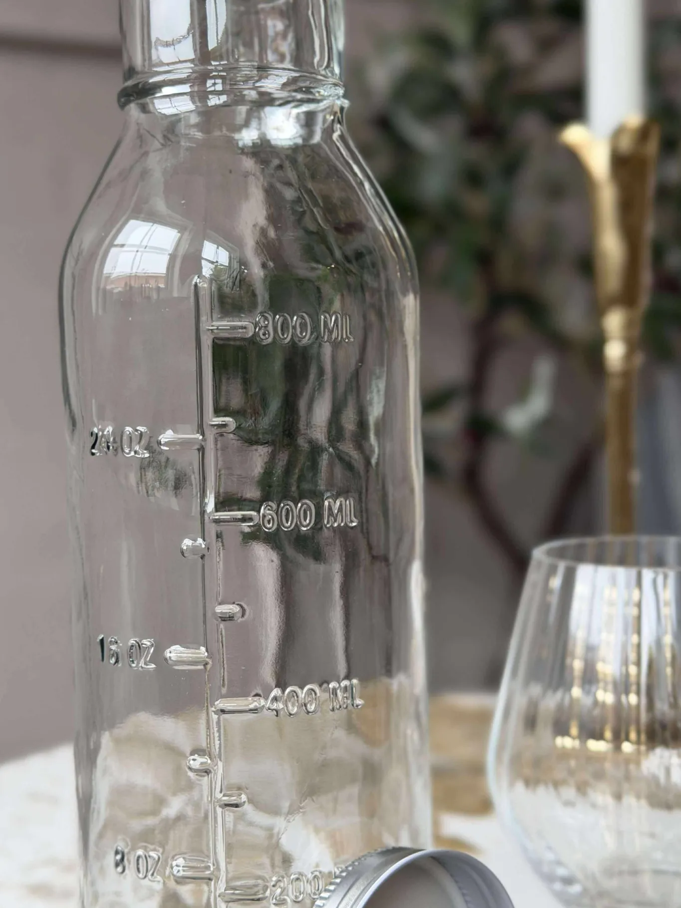 VIAMAJA Kander Og Karafler|Alt Til Bagning<Glasflaske med Måleenheder - 1000 ml