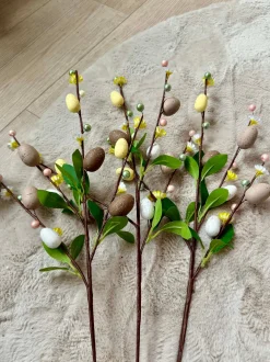 VIAMAJA Blomster|Påske<Gren med påskeæg 65 cm- neutrale farver