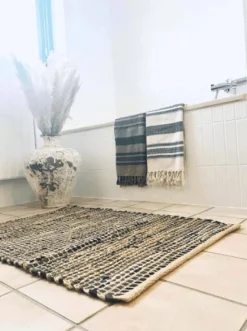 VIAMAJA Gulvtæpper|Jute Tæpper<Gulvtæppe i skind og jute / bademåtte – 60x90cm