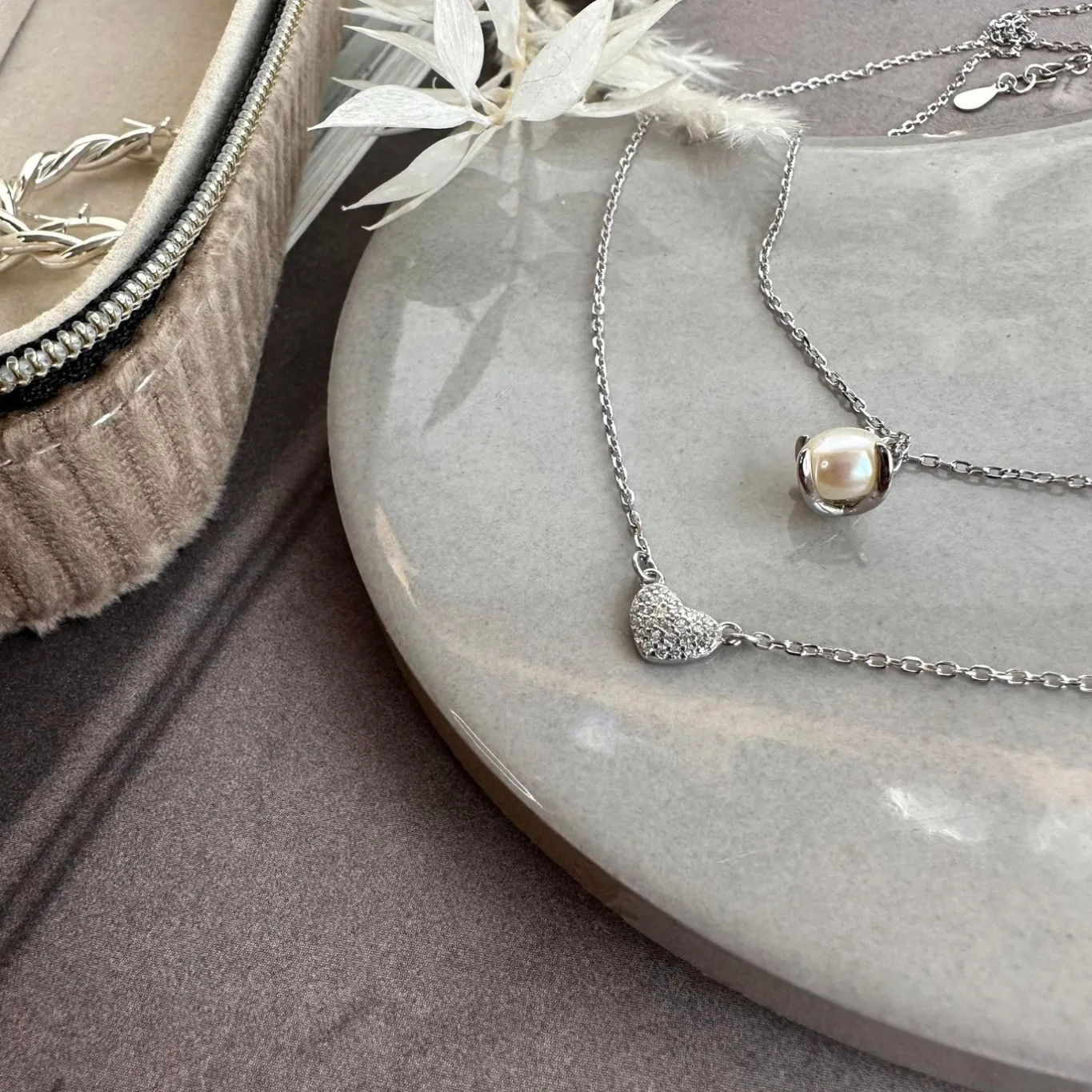 VIAMAJA Halskæder|Til Konfirmanden<Halskæde Irina Sterling Silver - Hjerte m. Zirkoner