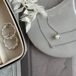 VIAMAJA Halskæder|Til Konfirmanden<Halskæde Irina Sterling Silver - Hjerte m. Zirkoner
