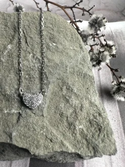 VIAMAJA Halskæder|Til Konfirmanden<Halskæde Irina Sterling Silver - Hjerte m. Zirkoner
