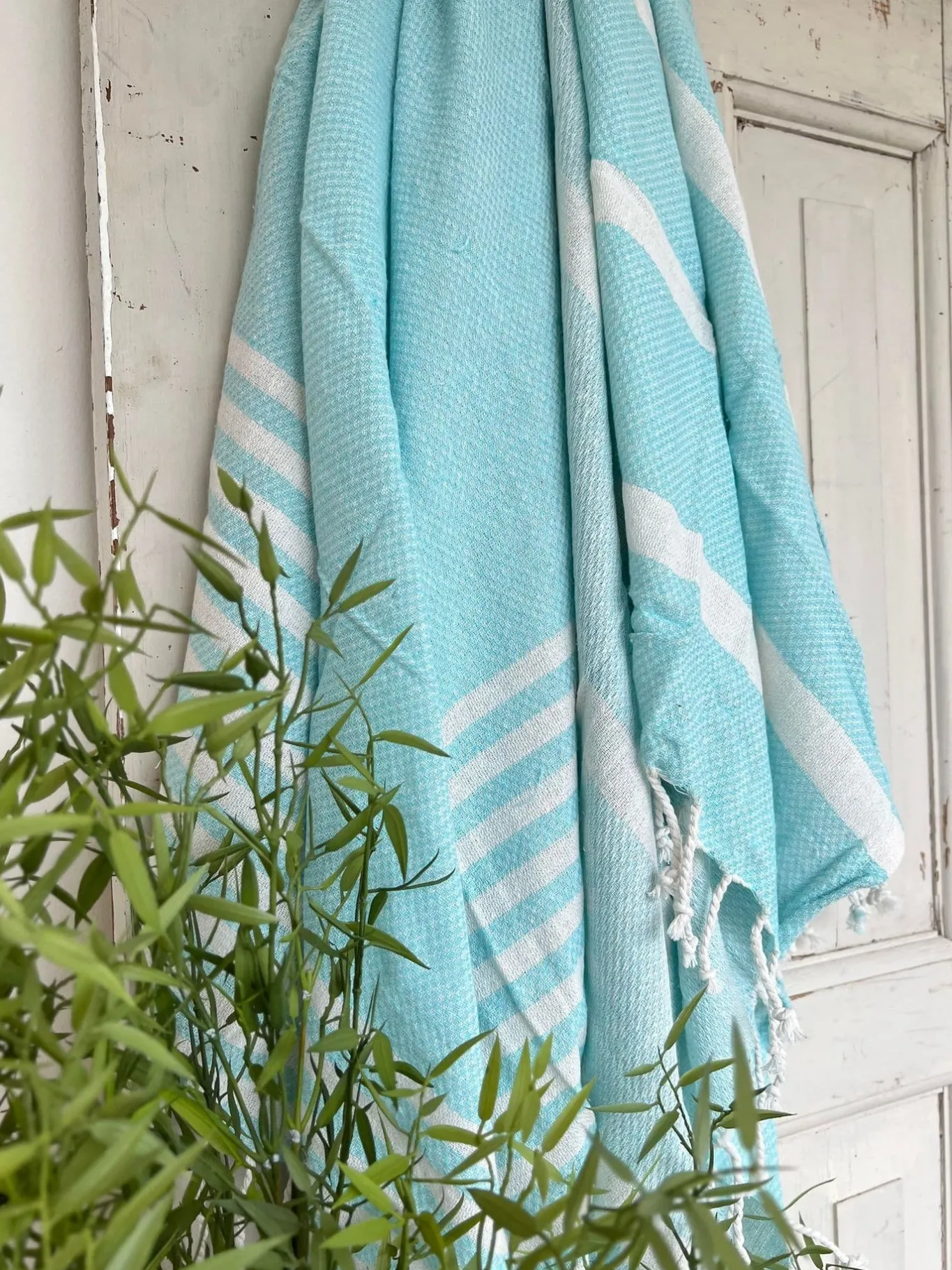 VIAMAJA Hammam Håndklæder|Camping Og Picnic<Hammam håndklæde - BLUE MIX Økotex