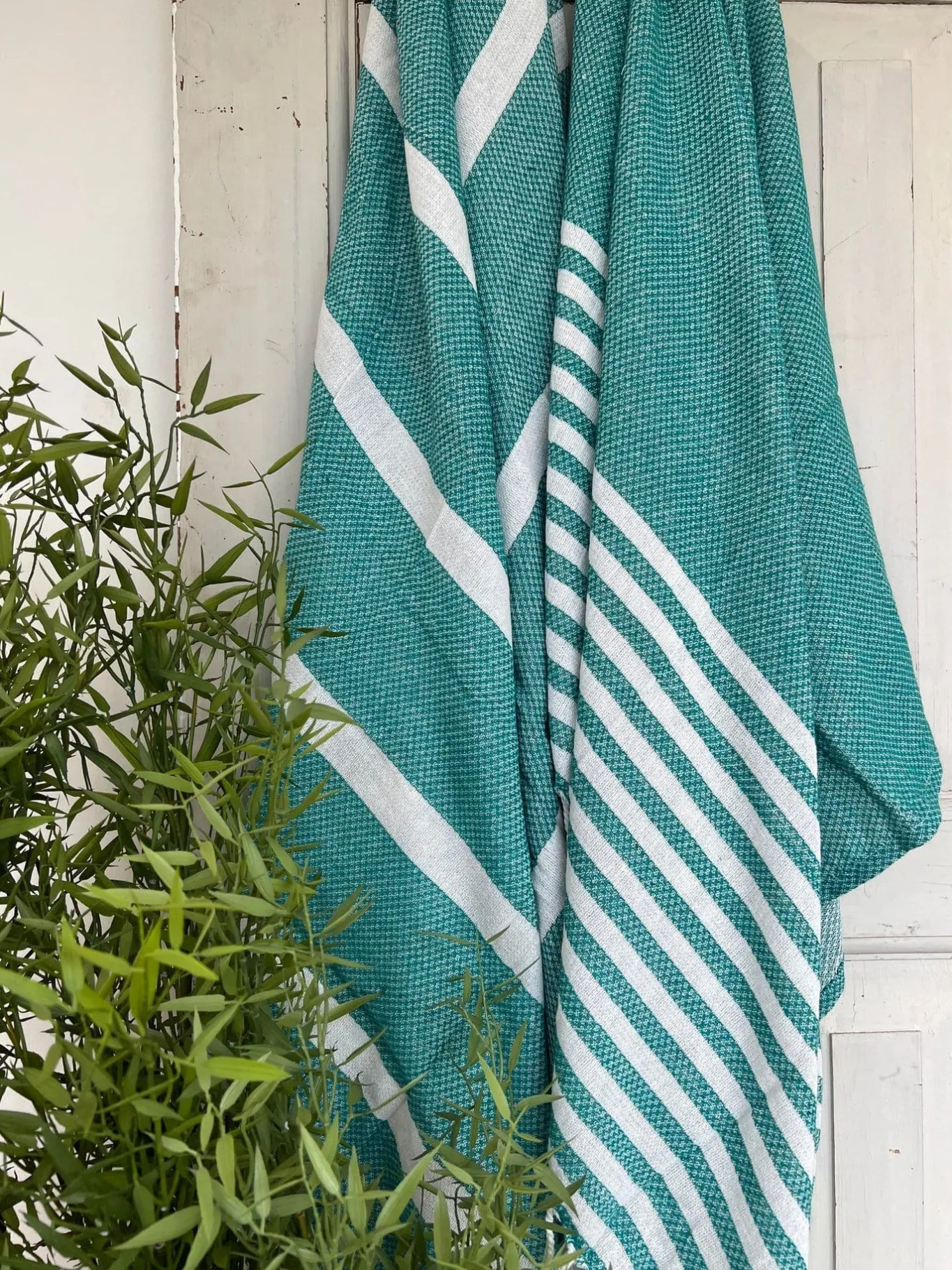 VIAMAJA Hammam Håndklæder|Camping Og Picnic<Hammam håndklæde - TURKIS MIX Økotex
