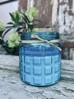 VIAMAJA Stearinlys|Stearinlys<Havelys - Citronella Blå