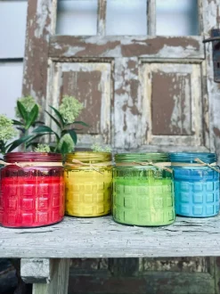 VIAMAJA Stearinlys|Stearinlys<Havelys - Citronella Blå