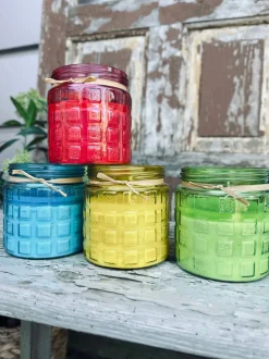 VIAMAJA Stearinlys|Stearinlys<Havelys - Citronella Blå