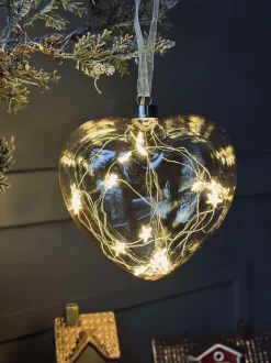 VIAMAJA Led Jul|Jul<Hjerteophæng med lys