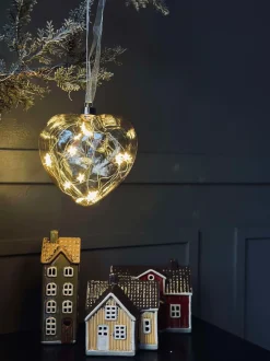 VIAMAJA Led Jul|Jul<Hjerteophæng med lys