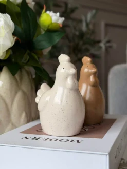 VIAMAJA Pynte Genstande|Restparti<Høne - Hvid eller beige